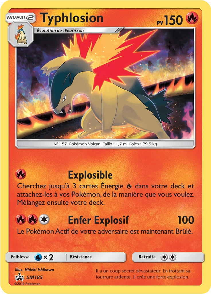Carte Pokémon Typhlosion de l'extension Promo SM
