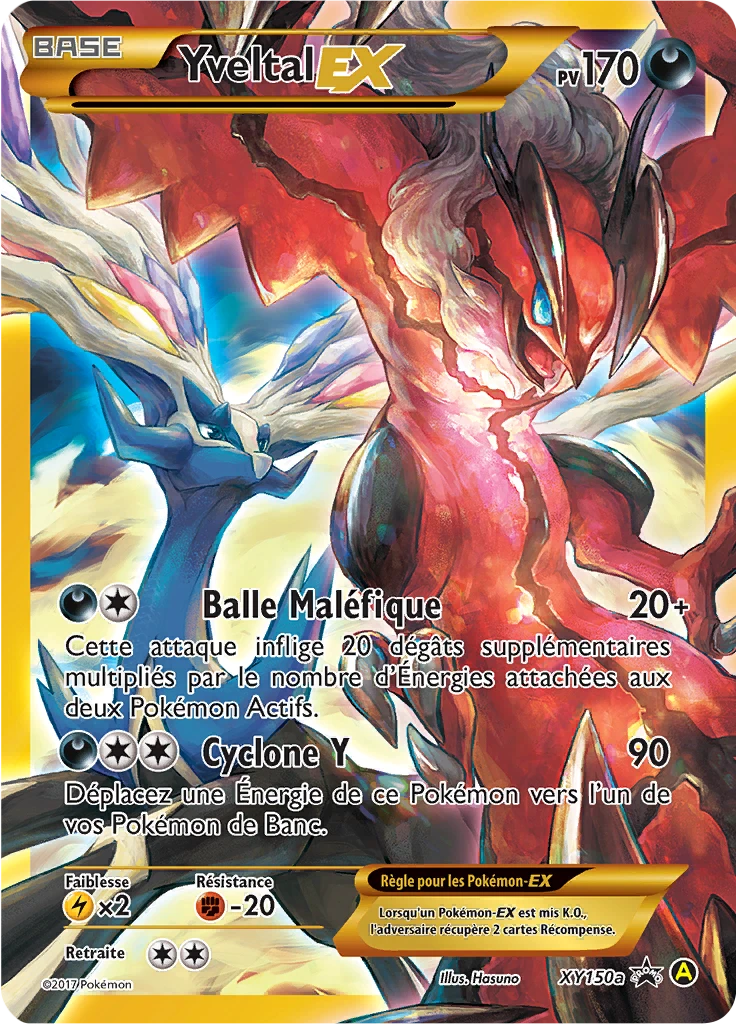 Carte Pokémon Yveltal-EX de l'extension Promo XY
