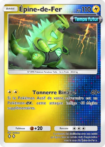 Carte Pokémon Épine-de-Fer de l'extension Booster de Luxe Méga