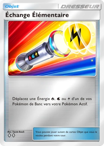 Carte Pokémon Échange Élémentaire de l'extension Booster de Luxe ex