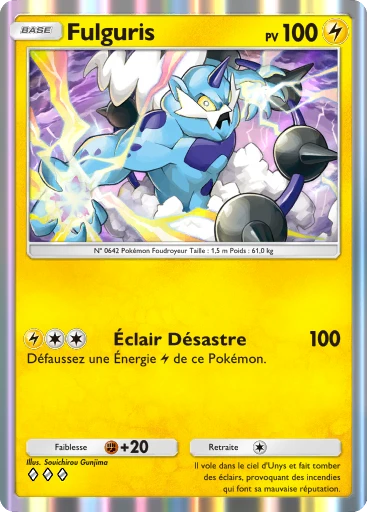 Carte Pokémon Fulguris de l'extension Domination Céleste