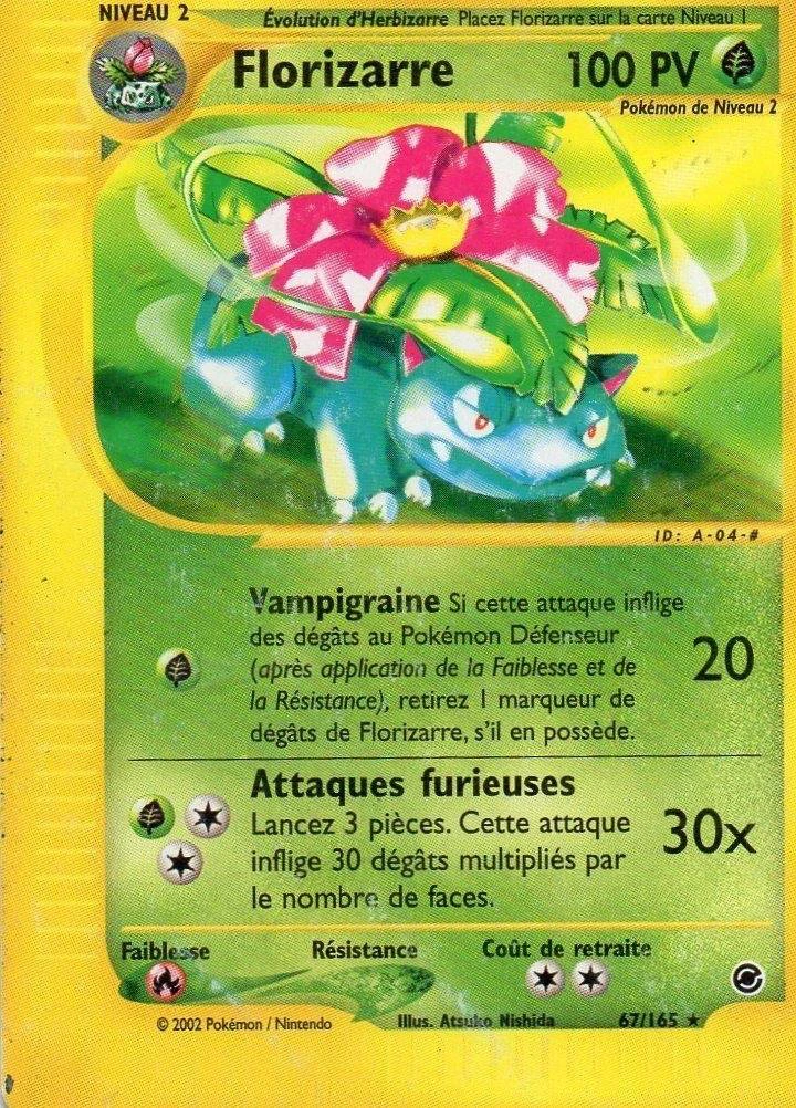 Carte Pokémon Florizarre de l'extension Expedition