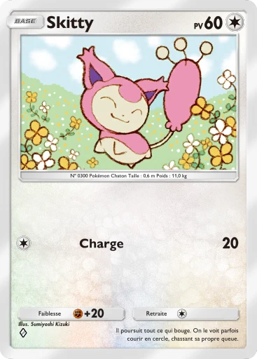 Carte Pokémon Skitty de l'extension Booster de Luxe ex