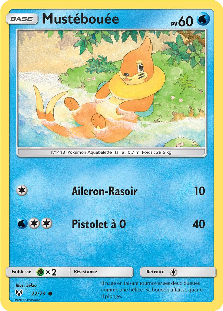 Carte Pokémon Mustébouée de l'extension Légendes Brillantes