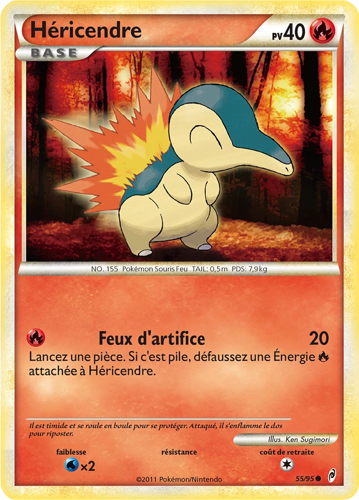 Carte Pokémon Héricendre de l'extension L'appel des Légendes