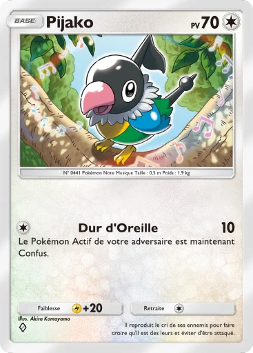 Carte Pokémon Pijako de l'extension La Clairière d'Évoli