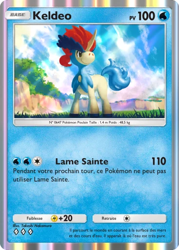 Carte Pokémon Keldeo de l'extension Méga-Ascension
