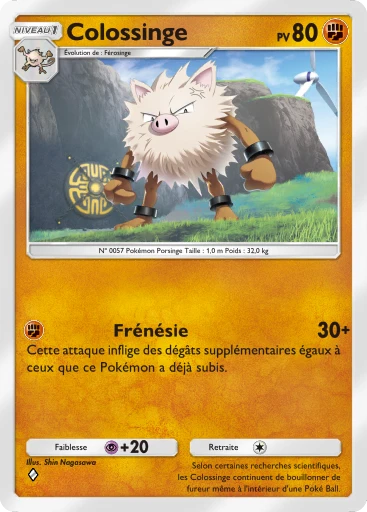 Carte Pokémon Colossinge de l'extension Merveilles de Paldea