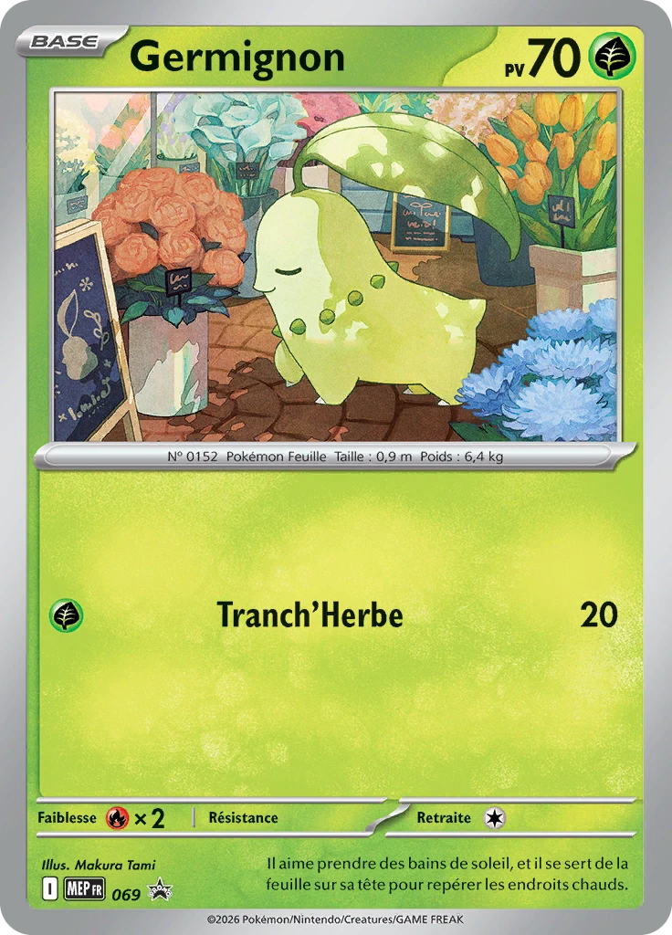 Carte Pokémon Germignon de l'extension MEP Black Star Promos