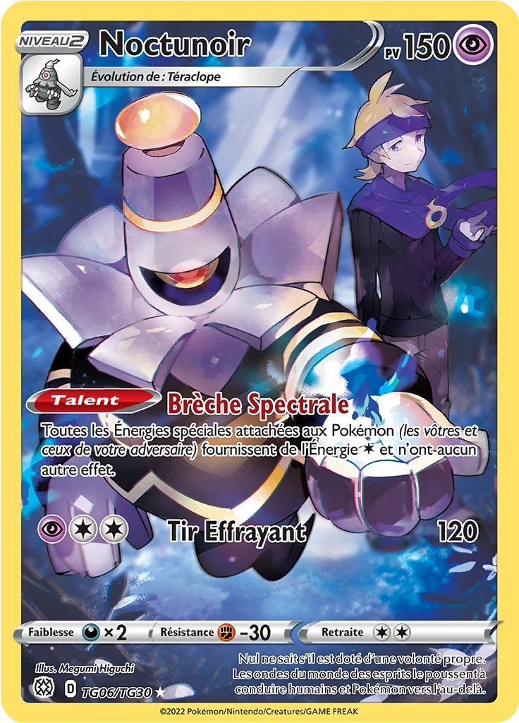 Carte Pokémon Noctunoir de l'extension Stars Étincelantes