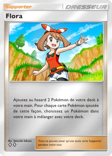 Carte Pokémon Flora de l'extension Booster de Luxe Méga