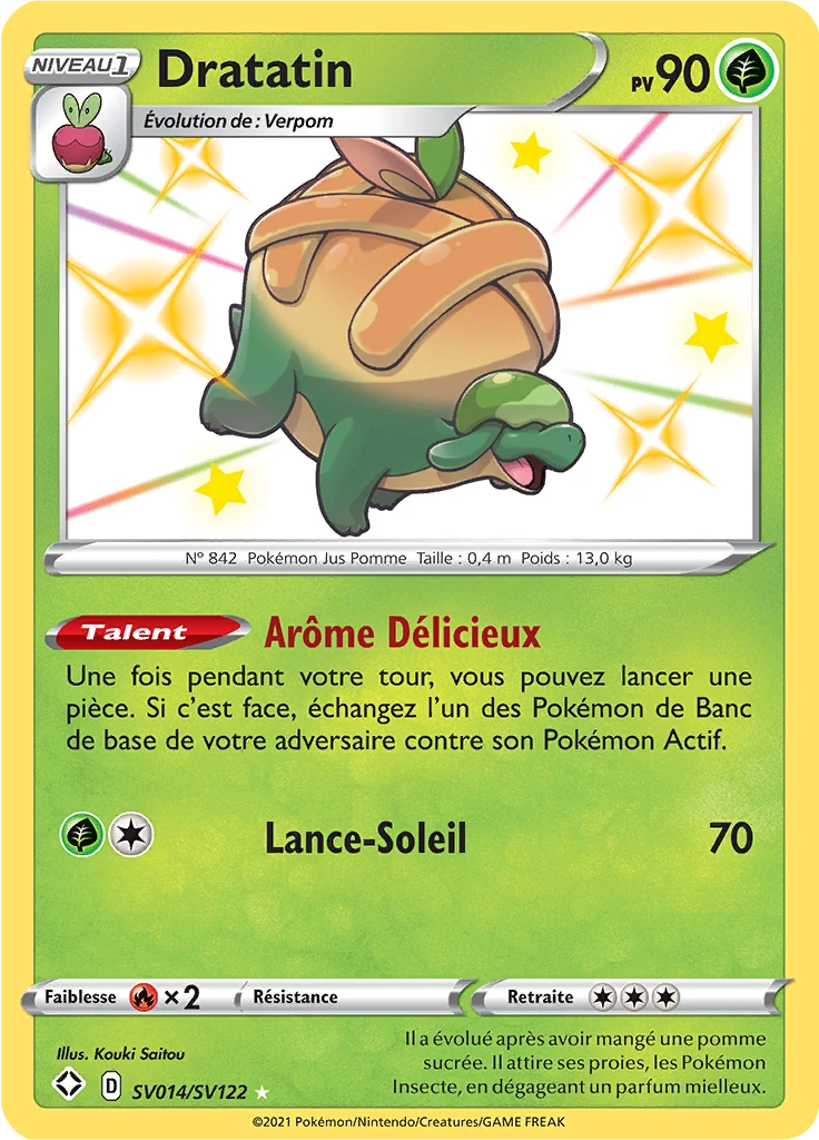 Carte Pokémon Dratatin de l'extension Destinées Radieuses