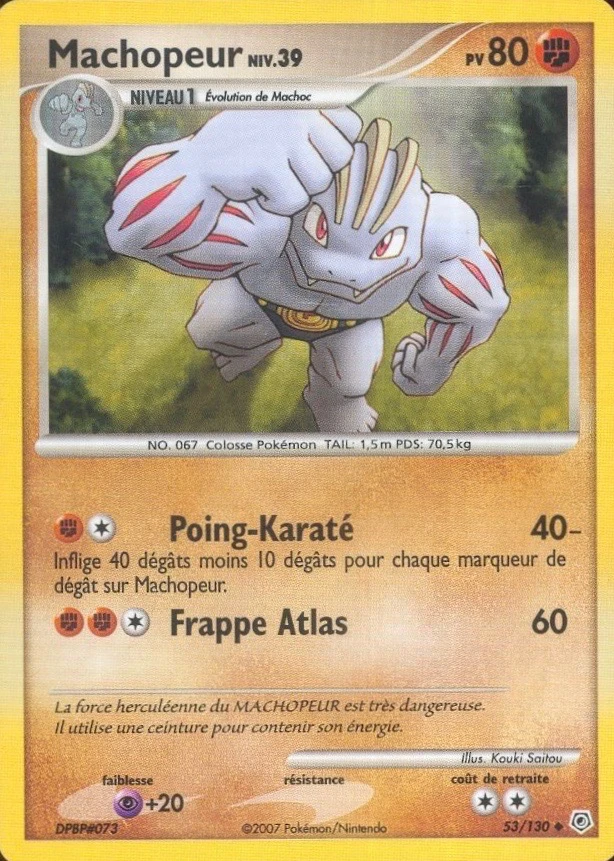 Carte Pokémon Machopeur de l'extension Diamant & Perle