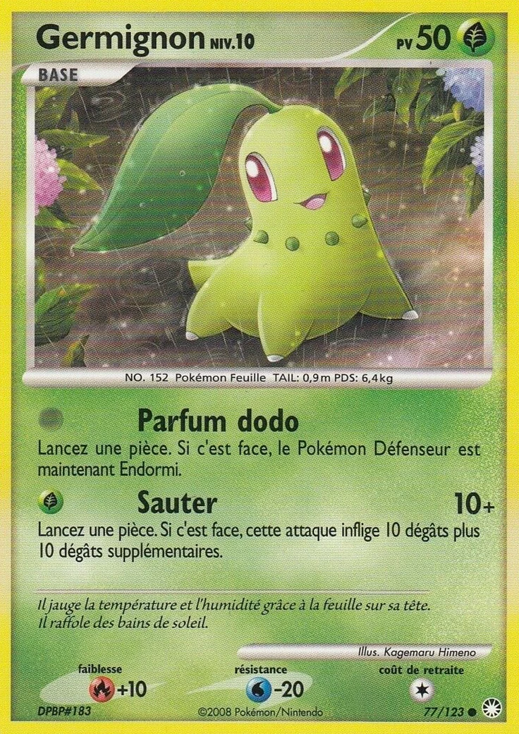 Carte Pokémon Germignon de l'extension Trésors Mystérieux