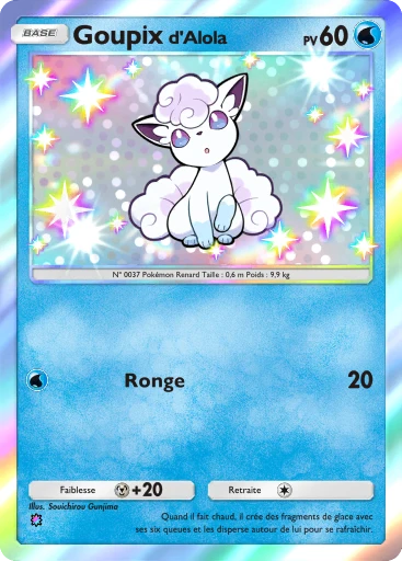 Carte Pokémon Goupix d'Alola de l'extension Domination Céleste