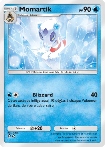 Carte Pokémon Momartik de l'extension Lumière Triomphale