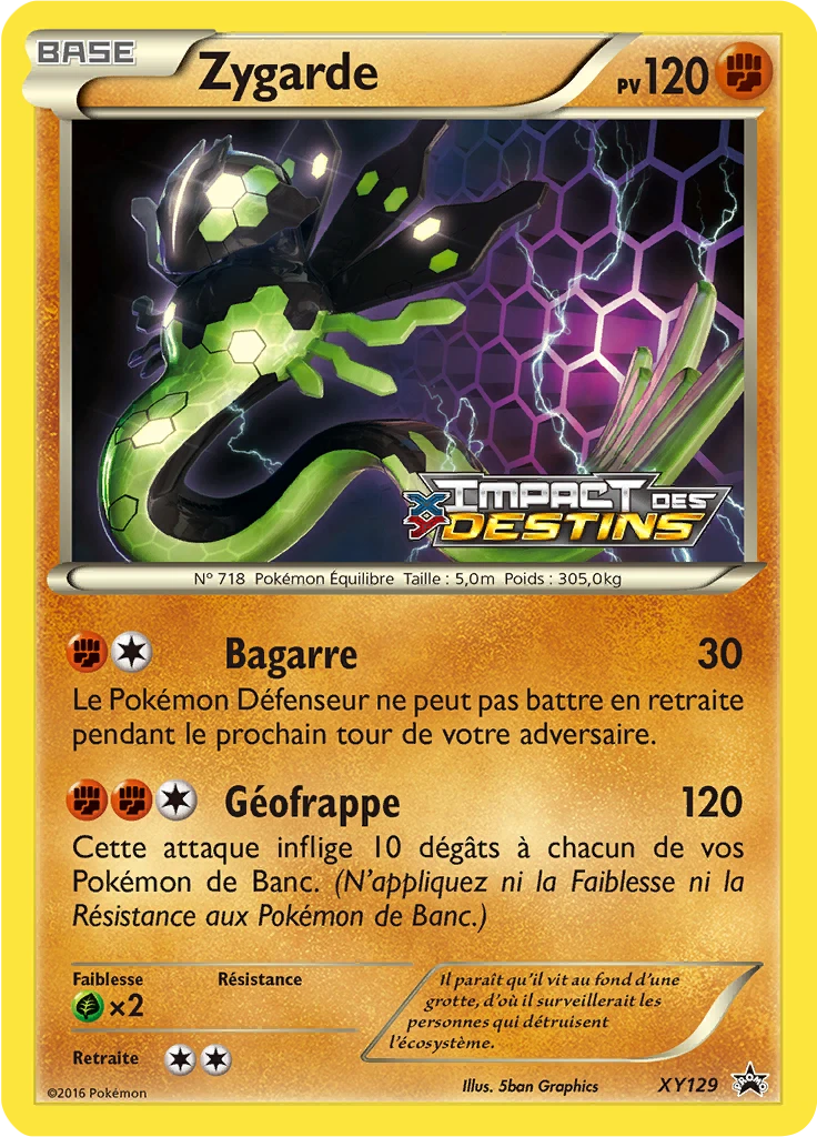 Carte Pokémon Zygarde de l'extension Promo XY