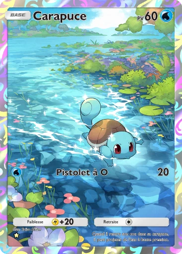 Carte Pokémon Carapuce de l'extension Puissance Génétique