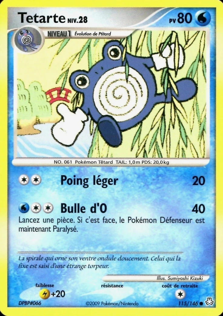 Carte Pokémon Tetarte de l'extension Éveil des Légendes