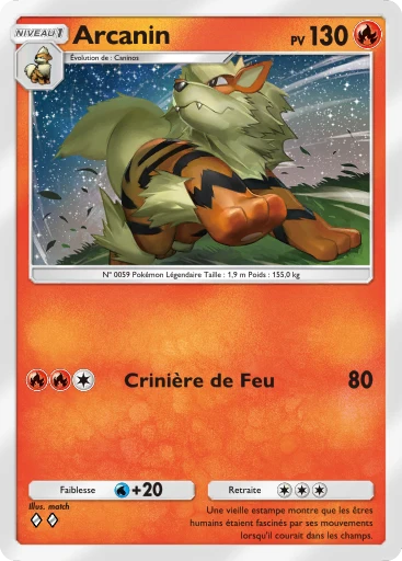 Carte Pokémon Arcanin de l'extension Gardiens Astraux