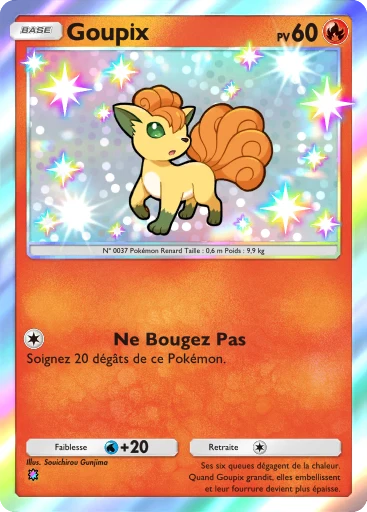 Carte Pokémon Goupix de l'extension L'Ambition de la Team Rocket