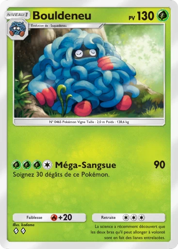 Carte Pokémon Bouldeneu de l'extension Choc Spatio-Temporel