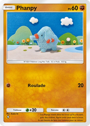 Carte Pokémon Phanpy de l'extension Lumière Triomphale