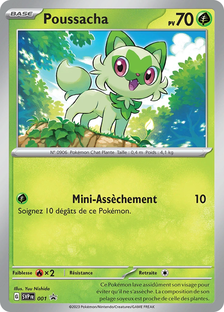Carte Pokémon Poussacha de l'extension SVP Black Star Promos