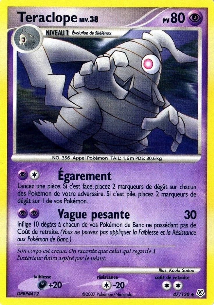 Carte Pokémon Téraclope de l'extension Diamant & Perle