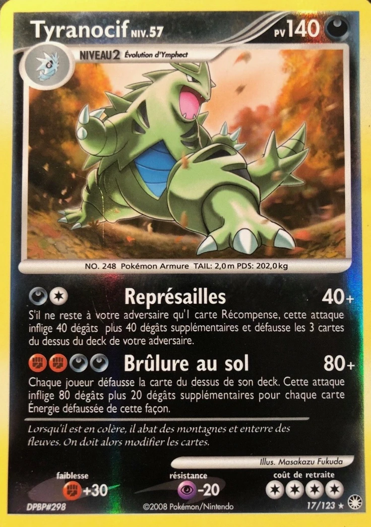 Carte Pokémon Tyranocif de l'extension Trésors Mystérieux