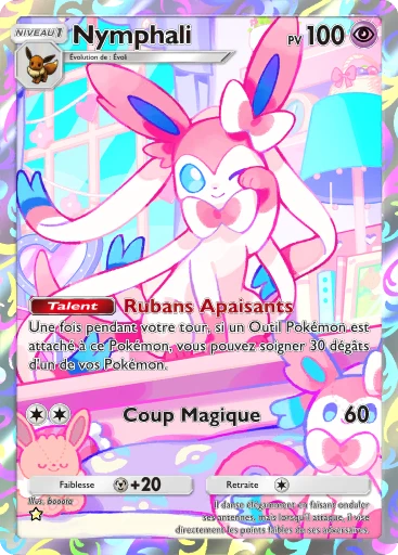 Carte Pokémon Nymphali de l'extension Jours Heureux