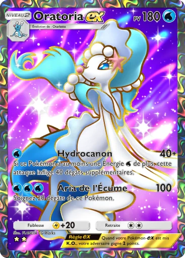 Carte Pokémon Oratoria-ex de l'extension La Clairière d'Évoli