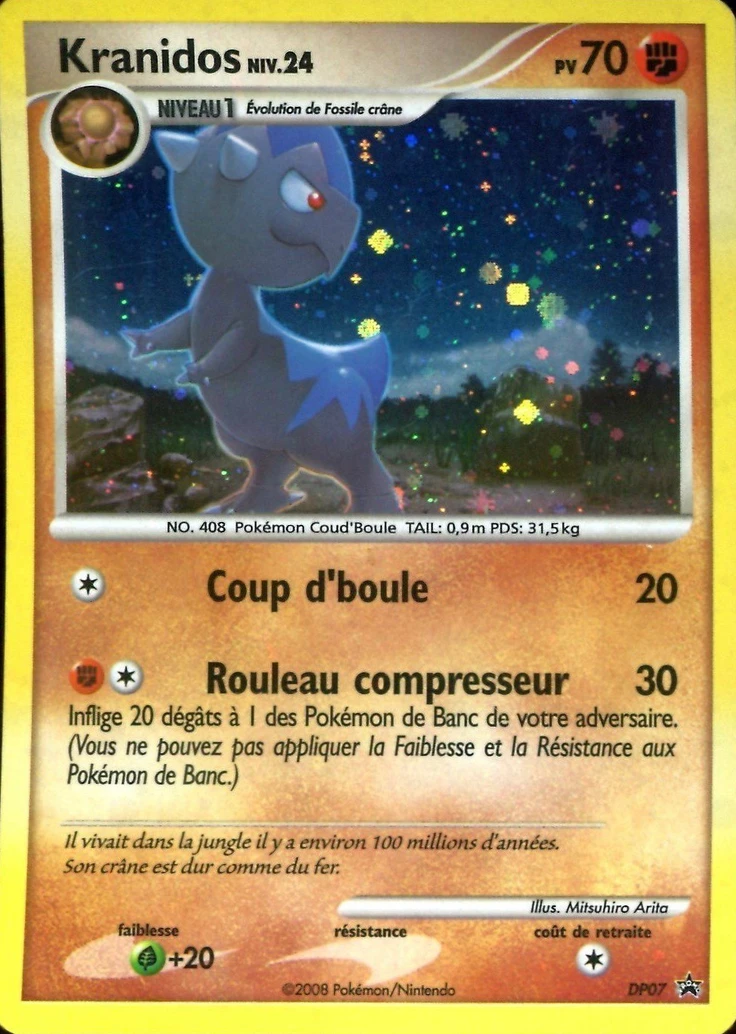 Carte Pokémon Kranidos de l'extension Promo DP