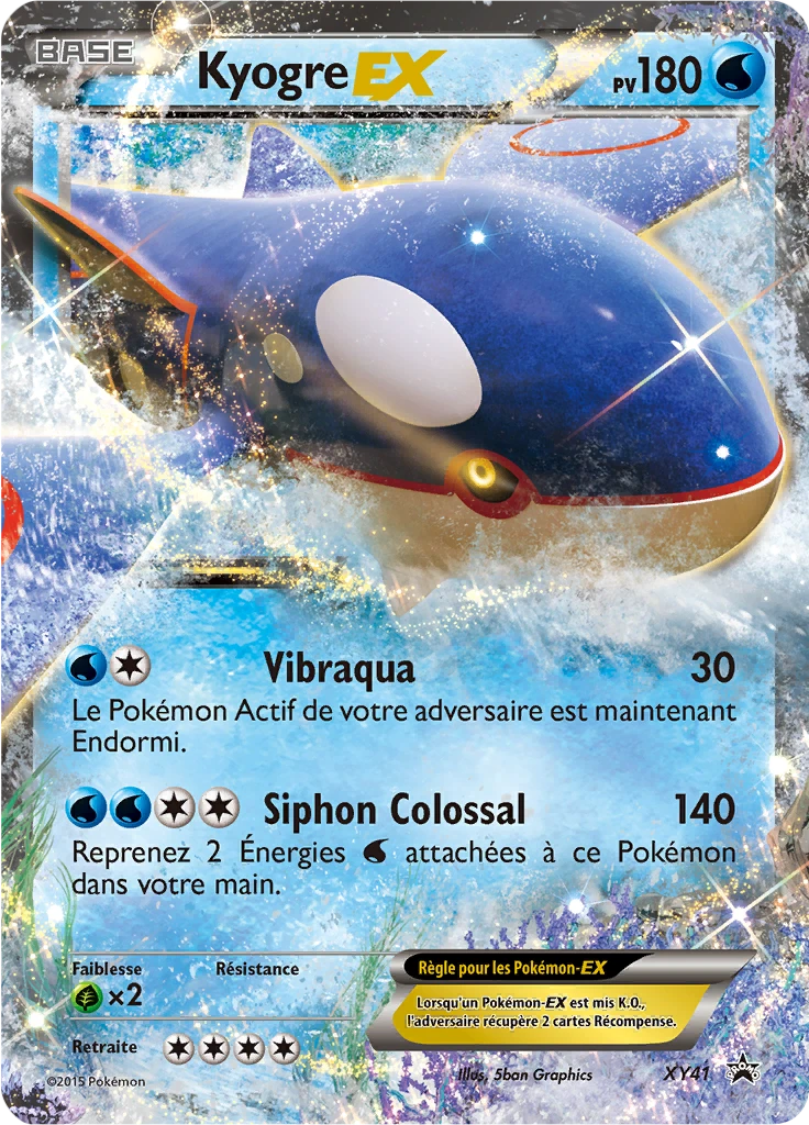 Carte Pokémon Kyogre EX de l'extension Promo XY