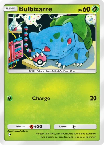 Carte Pokémon Bulbizarre de l'extension Booster de Luxe Méga