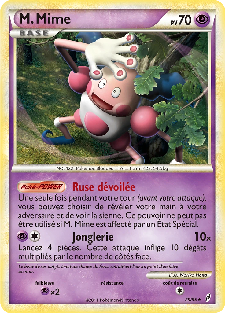 Carte Pokémon M. Mime de l'extension L'appel des Légendes