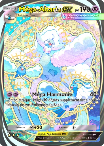 Carte Pokémon Méga-Altaria-ex de l'extension Méga-Ascension