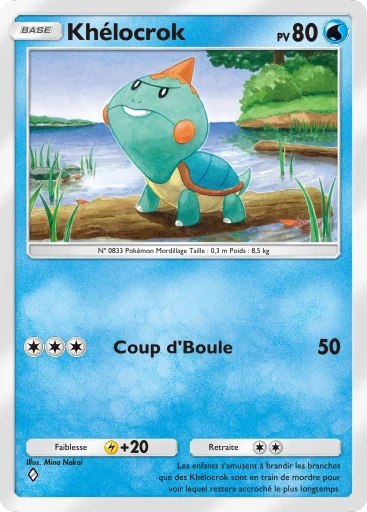 Carte Pokémon Khélocrok de l'extension Parade Onirique