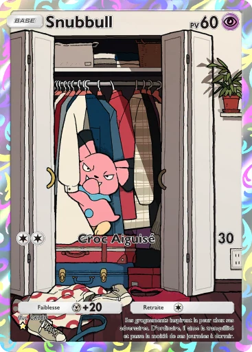 Carte Pokémon Snubbull de l'extension Parade Onirique