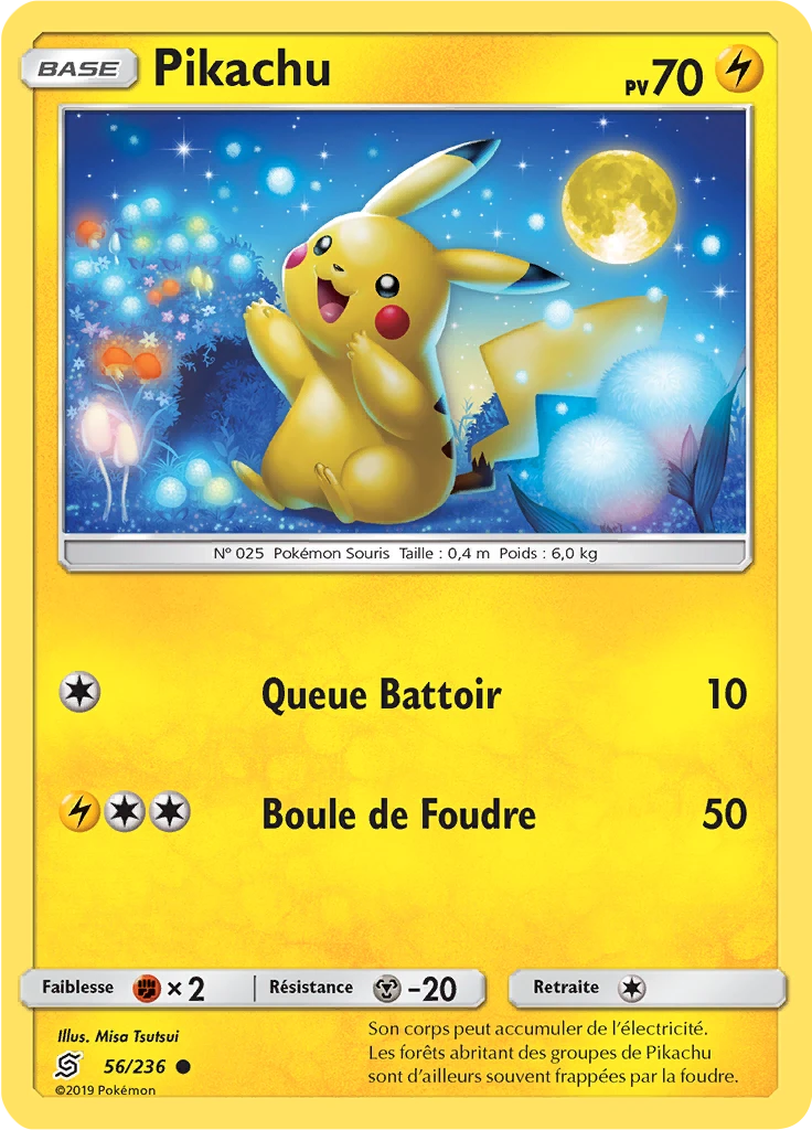 Carte Pokémon Pikachu de l'extension Harmonie des Esprits