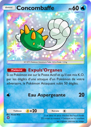Carte Pokémon Concombaffe de l'extension Source Secrète