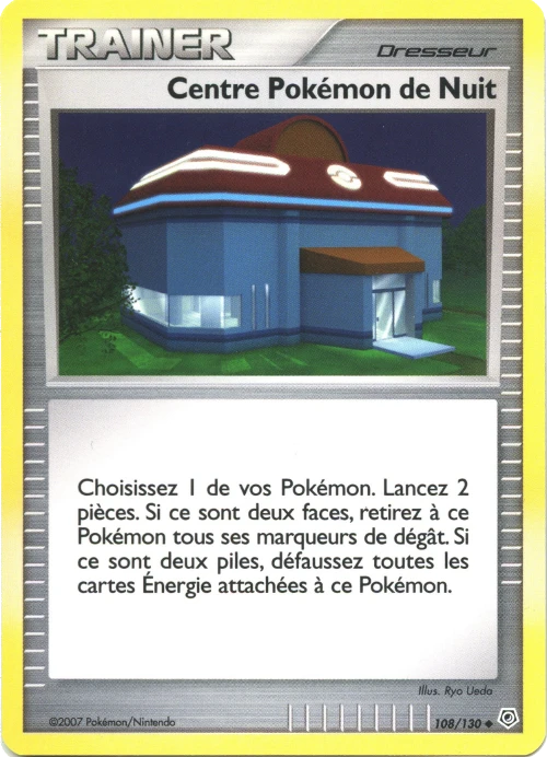 Carte Pokémon Centre Pokémon de Nuit de l'extension Diamant & Perle