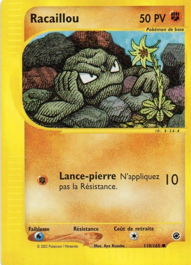 Carte Pokémon Racaillou de l'extension Expedition