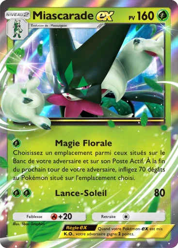 Carte Pokémon Miascarade-ex de l'extension Promo-B