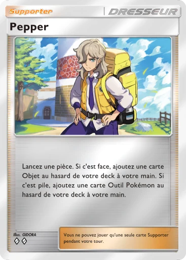 Carte Pokémon Pepper de l'extension Booster de Luxe Méga