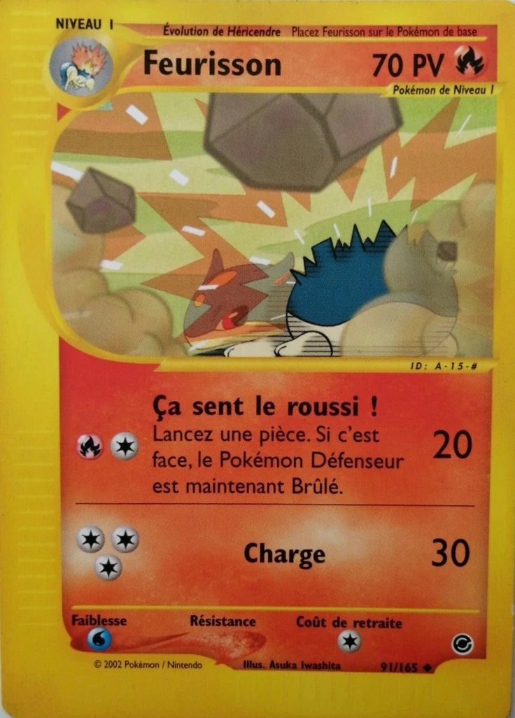 Carte Pokémon Feurisson de l'extension Expedition