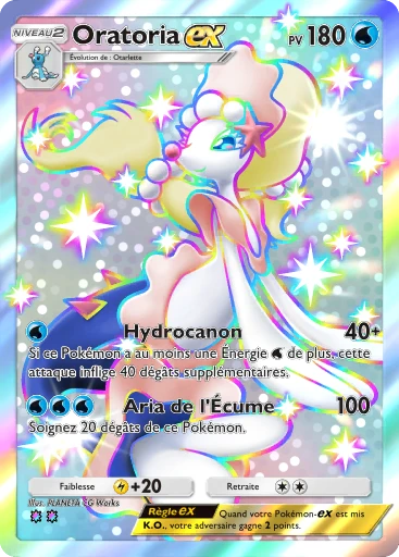 Carte Pokémon Oratoria-ex de l'extension Méga-Ascension