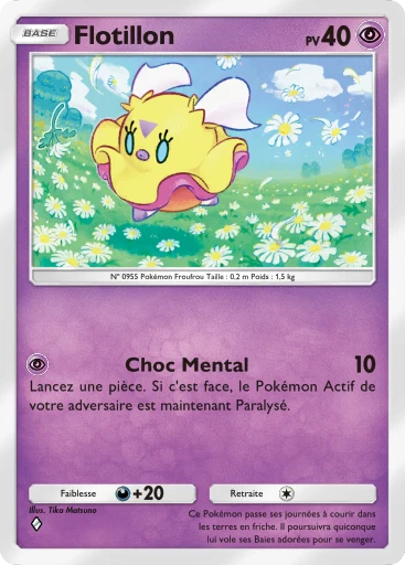 Carte Pokémon Flotillon de l'extension Propulsion Paradoxe