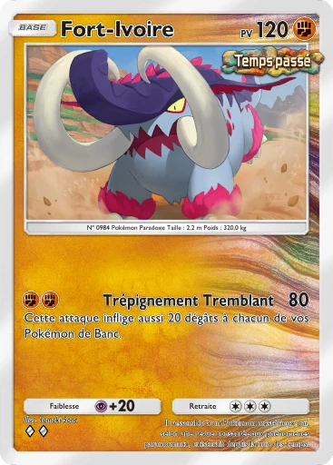 Carte Pokémon Fort-Ivoire de l'extension Propulsion Paradoxe