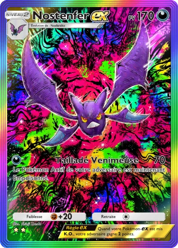 Carte Pokémon Nostenfer-ex de l'extension Sagesse entre Ciel et Mer